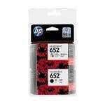 Original HP F6V25AE Ink Cartridges Combo Pack 652